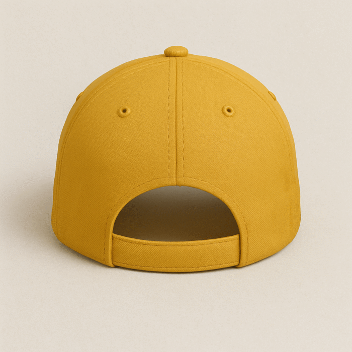 Stylish Mustard Yellow Baseball Cap – Unisex Adjustable Fit - Image 2